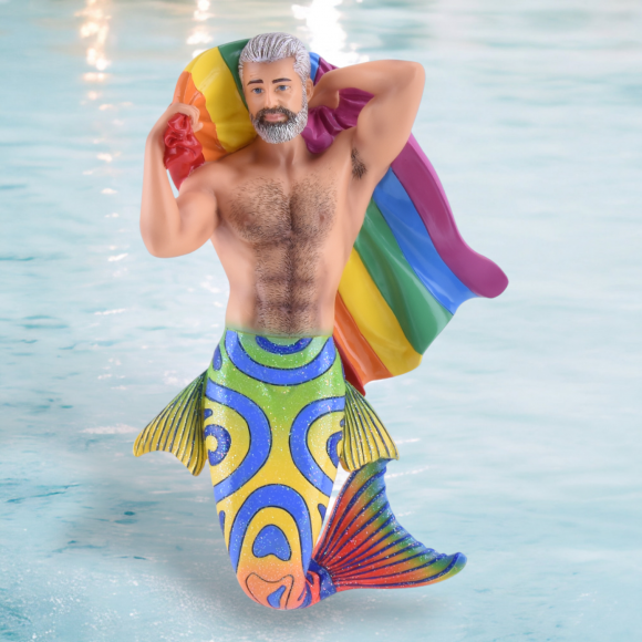 Father Pride Merman Ornament