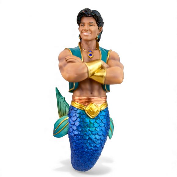 December Diamonds Prince Aladdin Merman Ornament