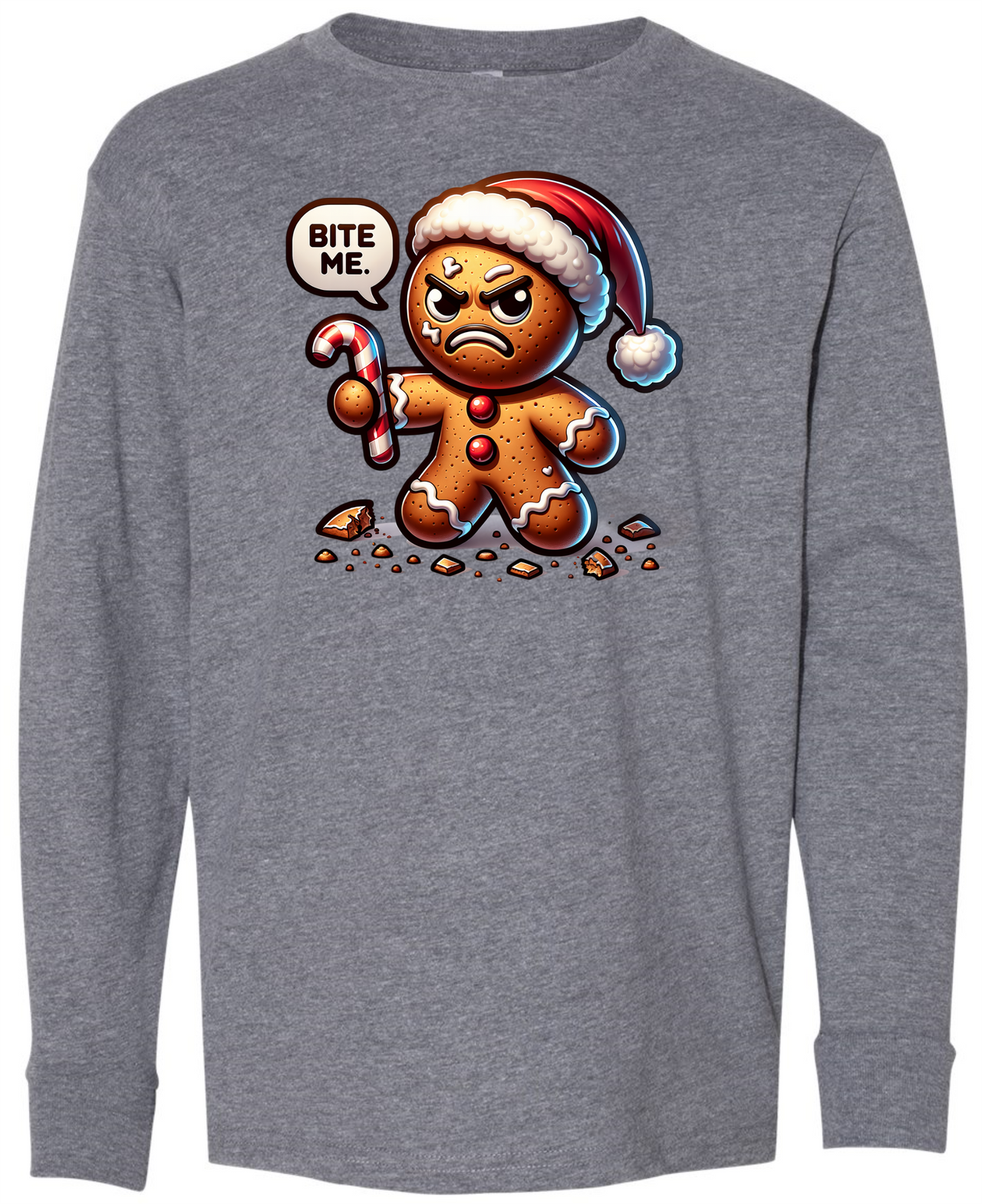 Gingerbread Youth LS Tee