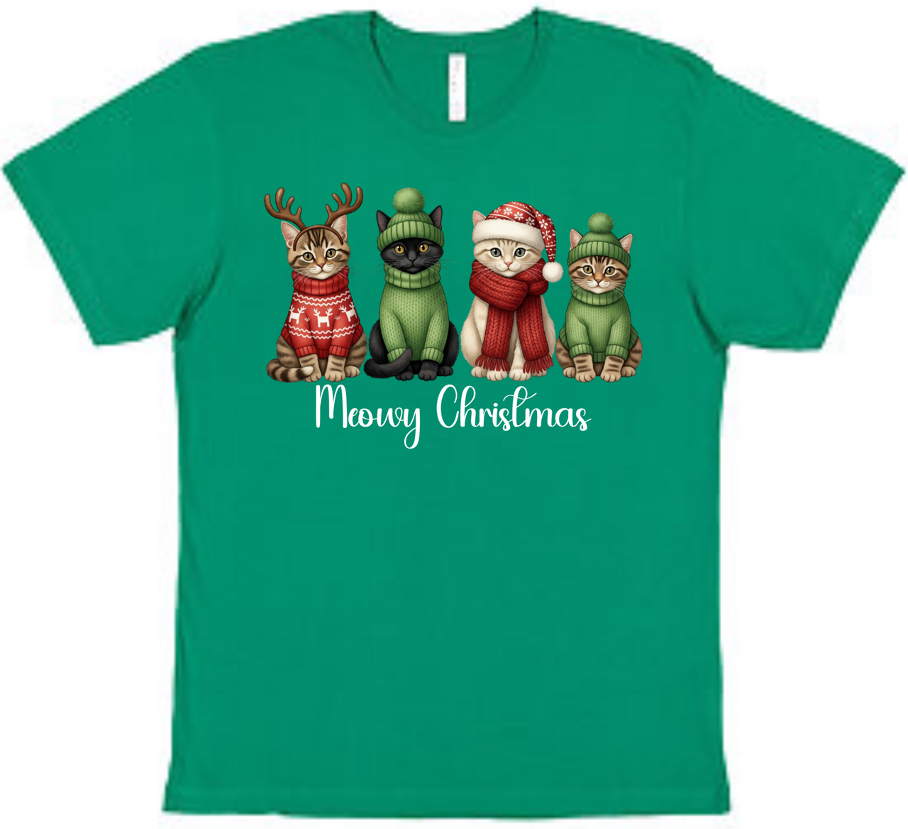 Meowy Christmas Tee