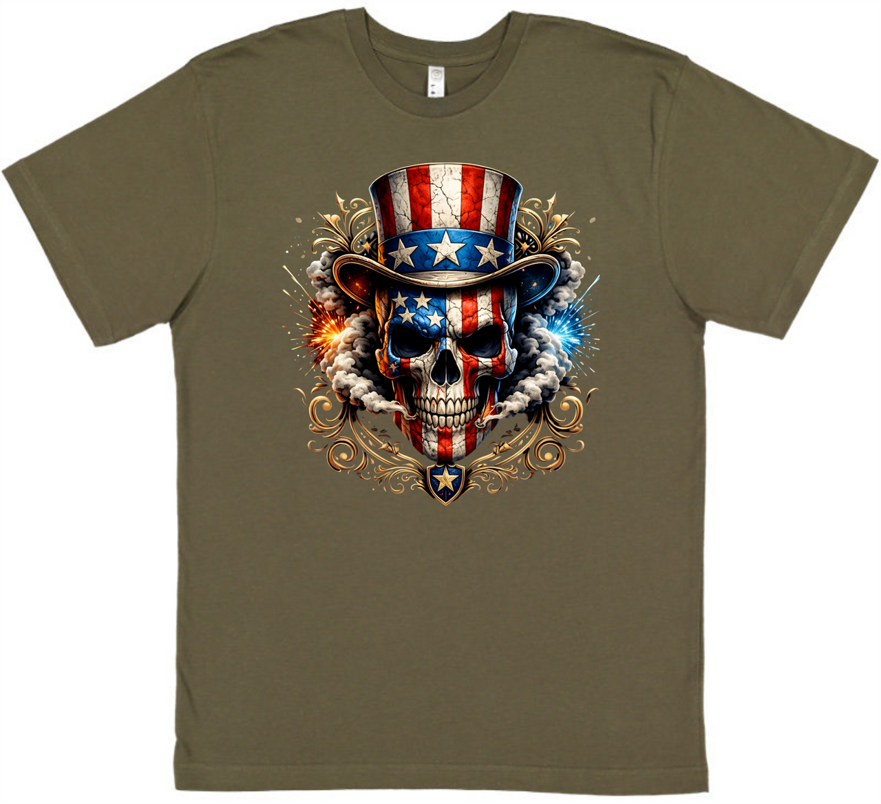 USA Skull Head Tee