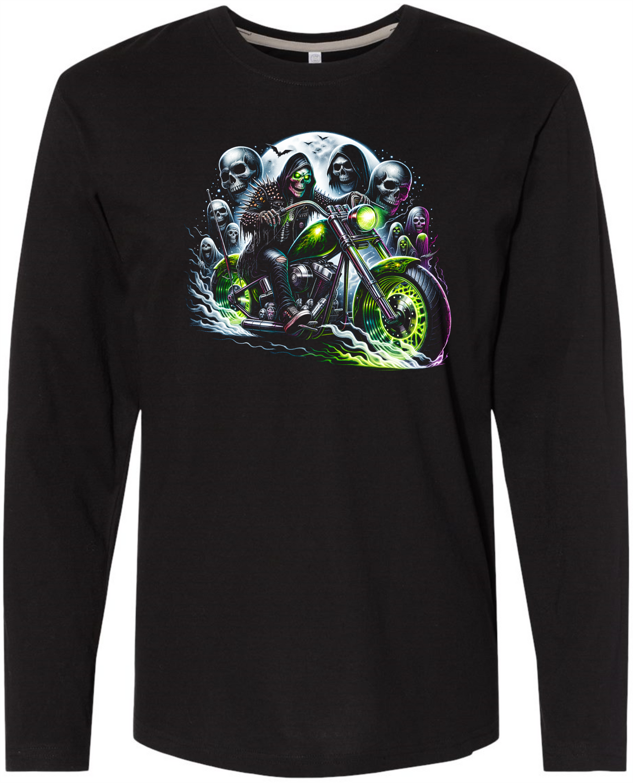 Halloween Skulls LS Tee