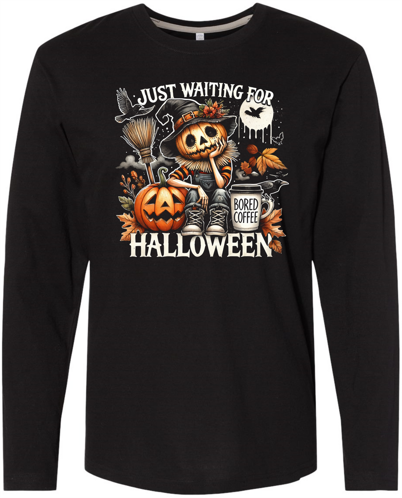 Scarecrow Halloween LS Tee