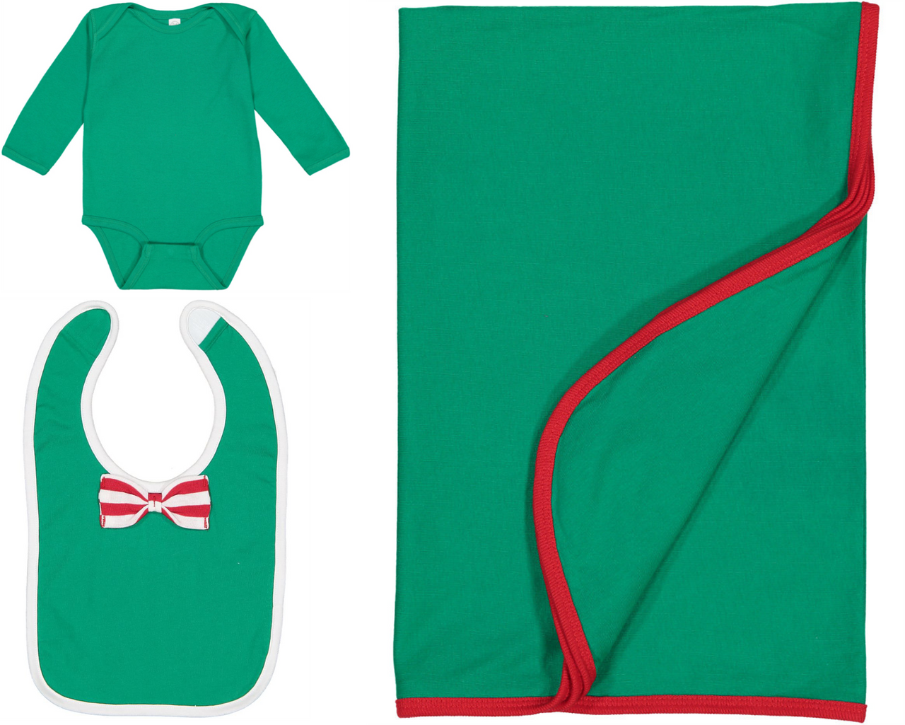 Infant Kelly Green Christmas Gift Set