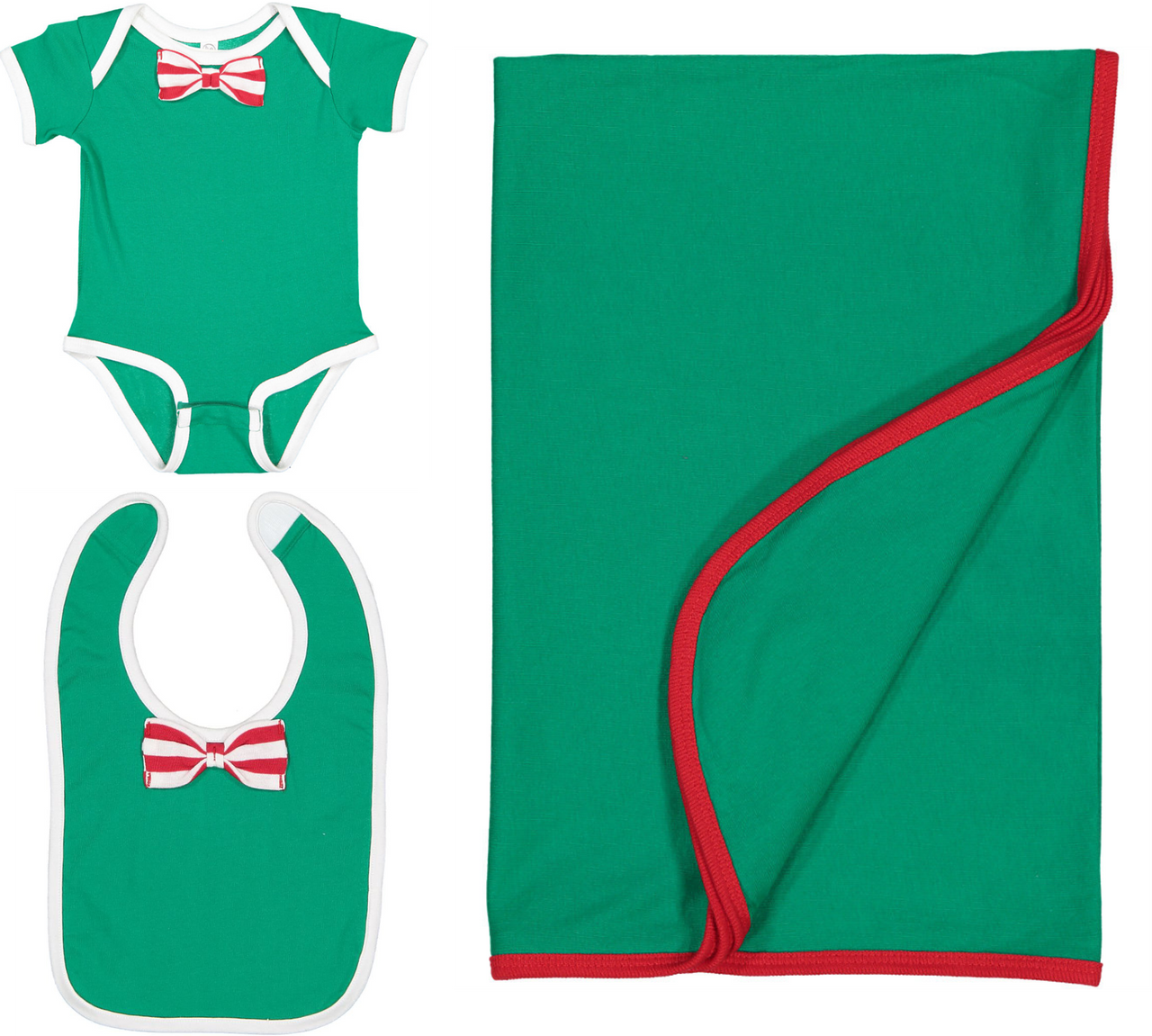 Infant Bow Christmas Gift Set