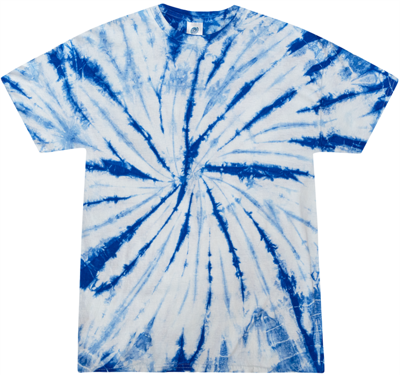 Spider Royal Blue/White Tie-dyed Tee