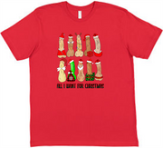 All I want for Christmas Tee Adult Shirt by Akron Pride Custom Tees | Akron Pride Custom Tees