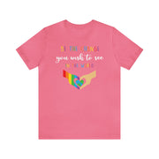 Be the Change Pride Tee Charity Pink S T-Shirt by Printify | Akron Pride Custom Tees