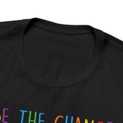 Be the Change Pride Tee T-Shirt by Printify | Akron Pride Custom Tees