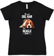 Beagle Glitter Ladies Tee Ladies Shirt by Akron Pride Custom Tees | Akron Pride Custom Tees