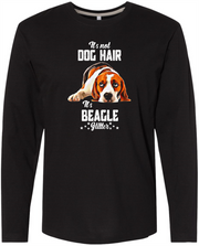 Beagle Glitter LS Tee Men Long Sleeve Shirt by Akron Pride Custom Tees | Akron Pride Custom Tees