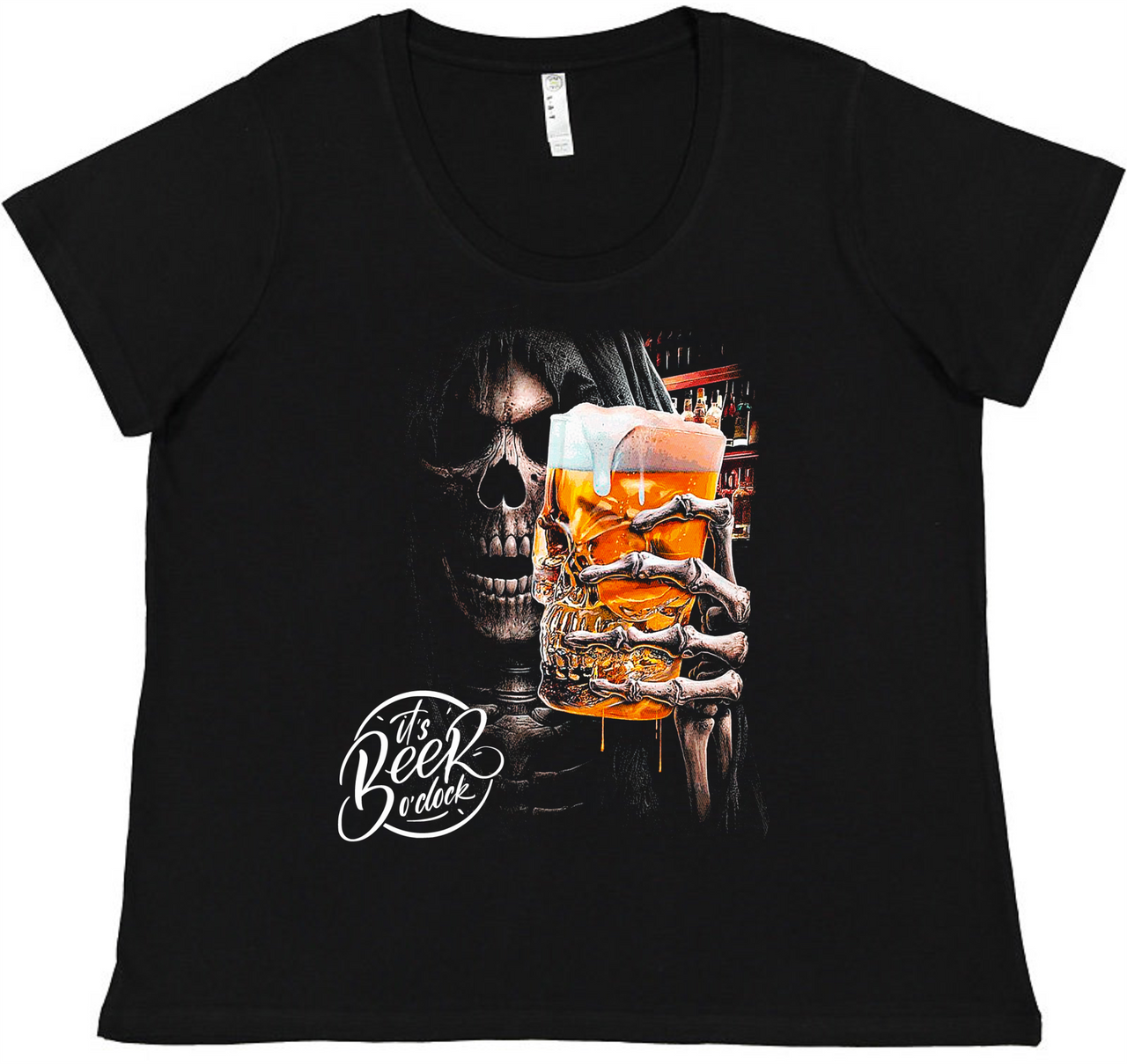 Beer O'Clock Ladies Tee Ladies Shirt by Akron Pride Custom Tees | Akron Pride Custom Tees