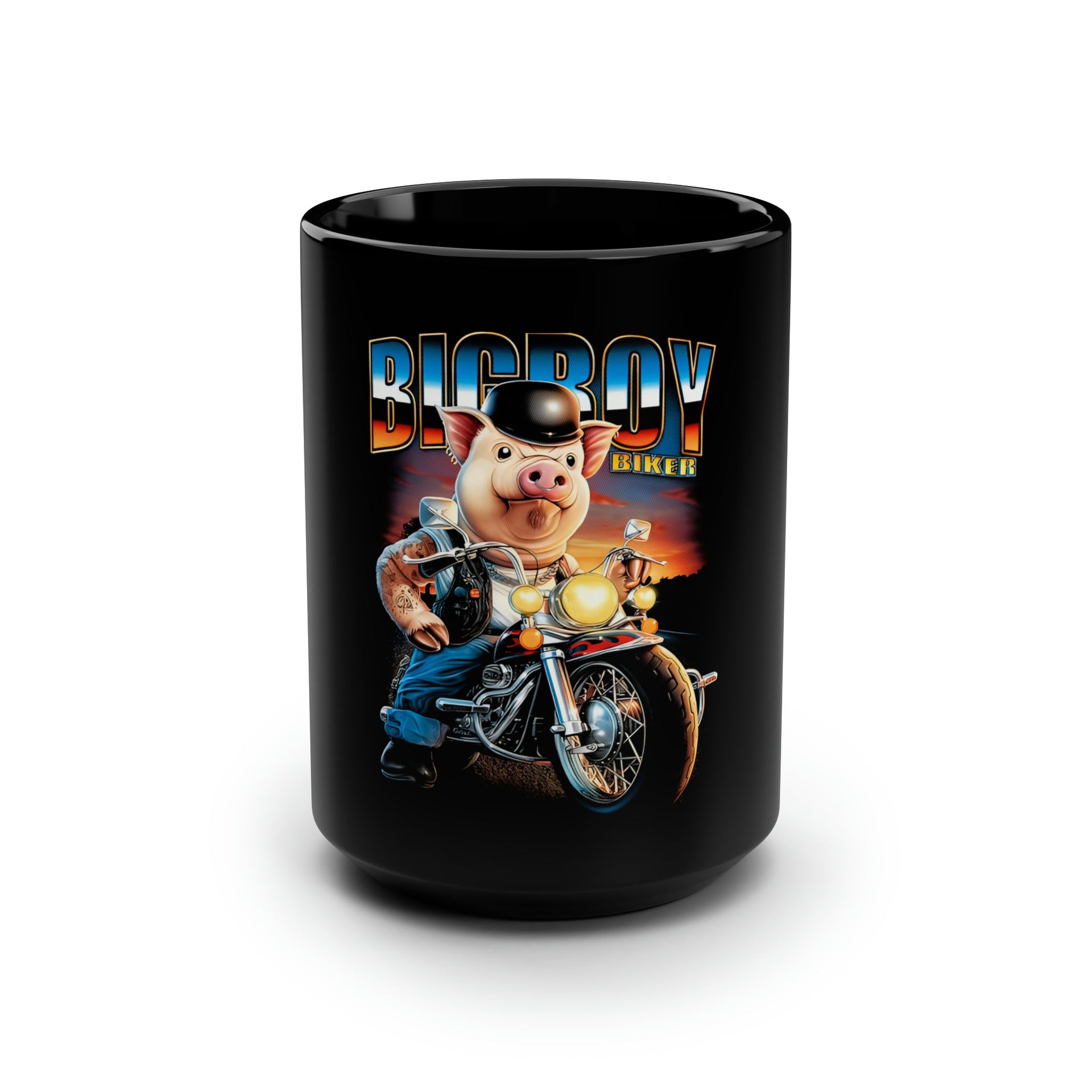 Bigboy Biker Mug 15oz Mug by Printify | Akron Pride Custom Tees