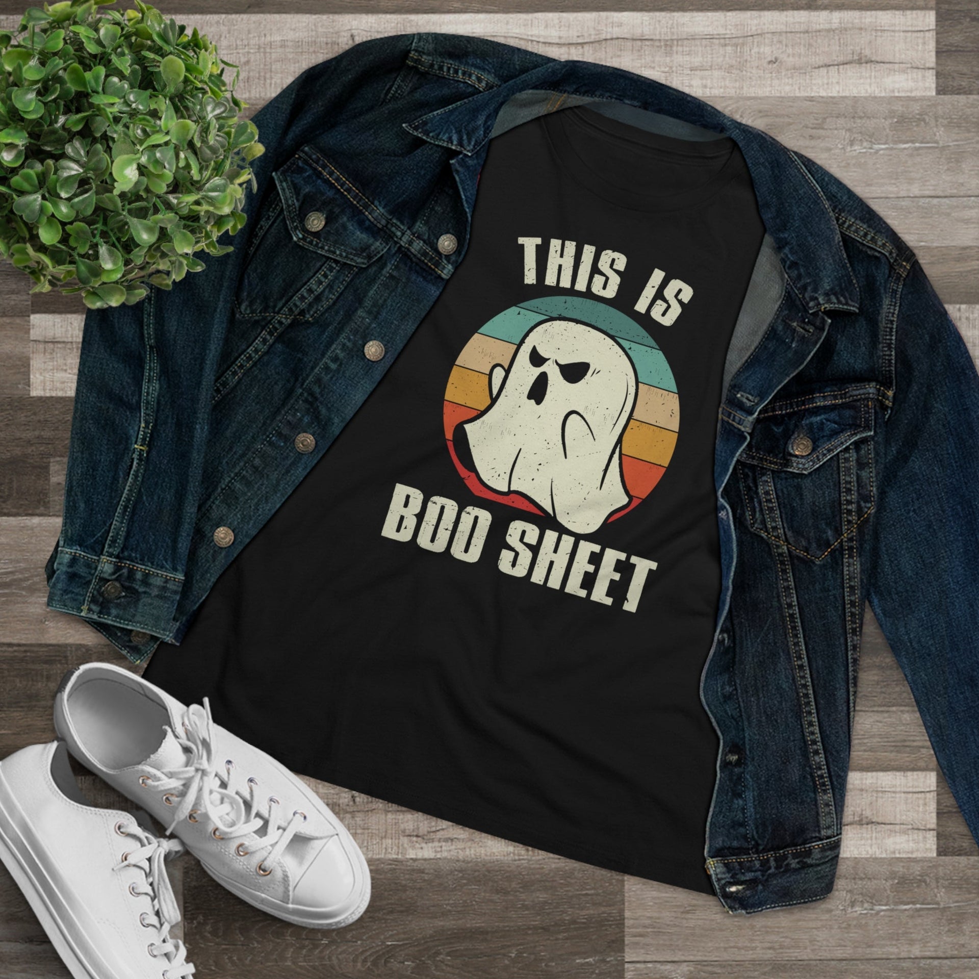 Boo Sheet Ladies Tee T-Shirt by Printify | Akron Pride Custom Tees
