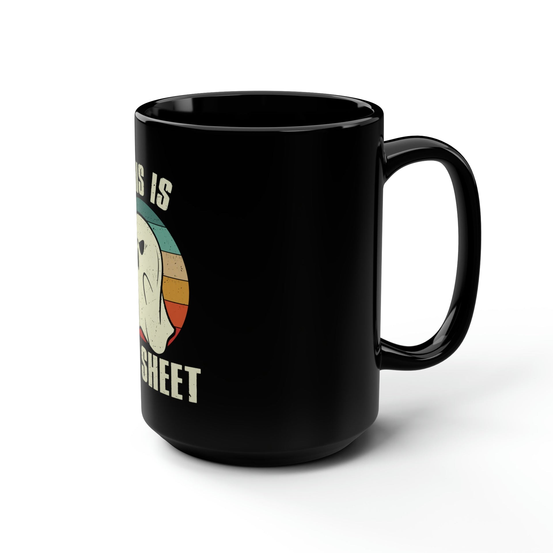Boo Sheet Mug 15oz Mug by Printify | Akron Pride Custom Tees