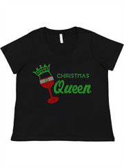 Christmas Queen Ladies Tee Ladies Shirt by Akron Pride Custom Tees | Akron Pride Custom Tees
