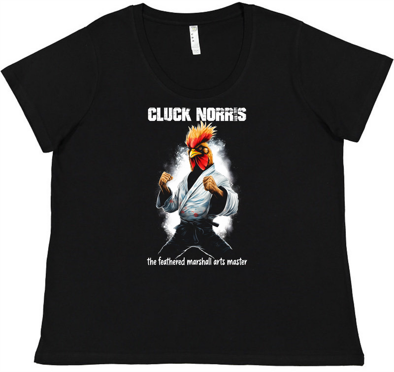 Cluck Norris Ladies Tee Ladies Shirt by Akron Pride Custom Tees | Akron Pride Custom Tees