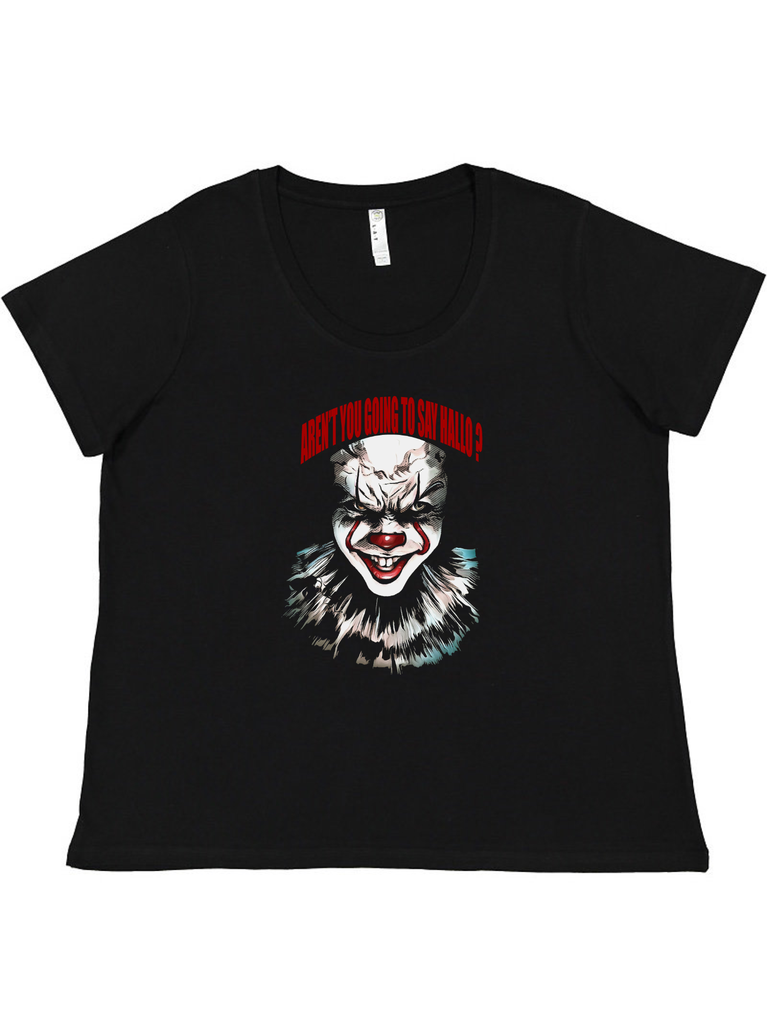 Creepy Clown Ladies Tee Ladies Shirt by Akron Pride Custom Tees | Akron Pride Custom Tees