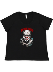 Creepy Clown Ladies Tee Ladies Shirt by Akron Pride Custom Tees | Akron Pride Custom Tees