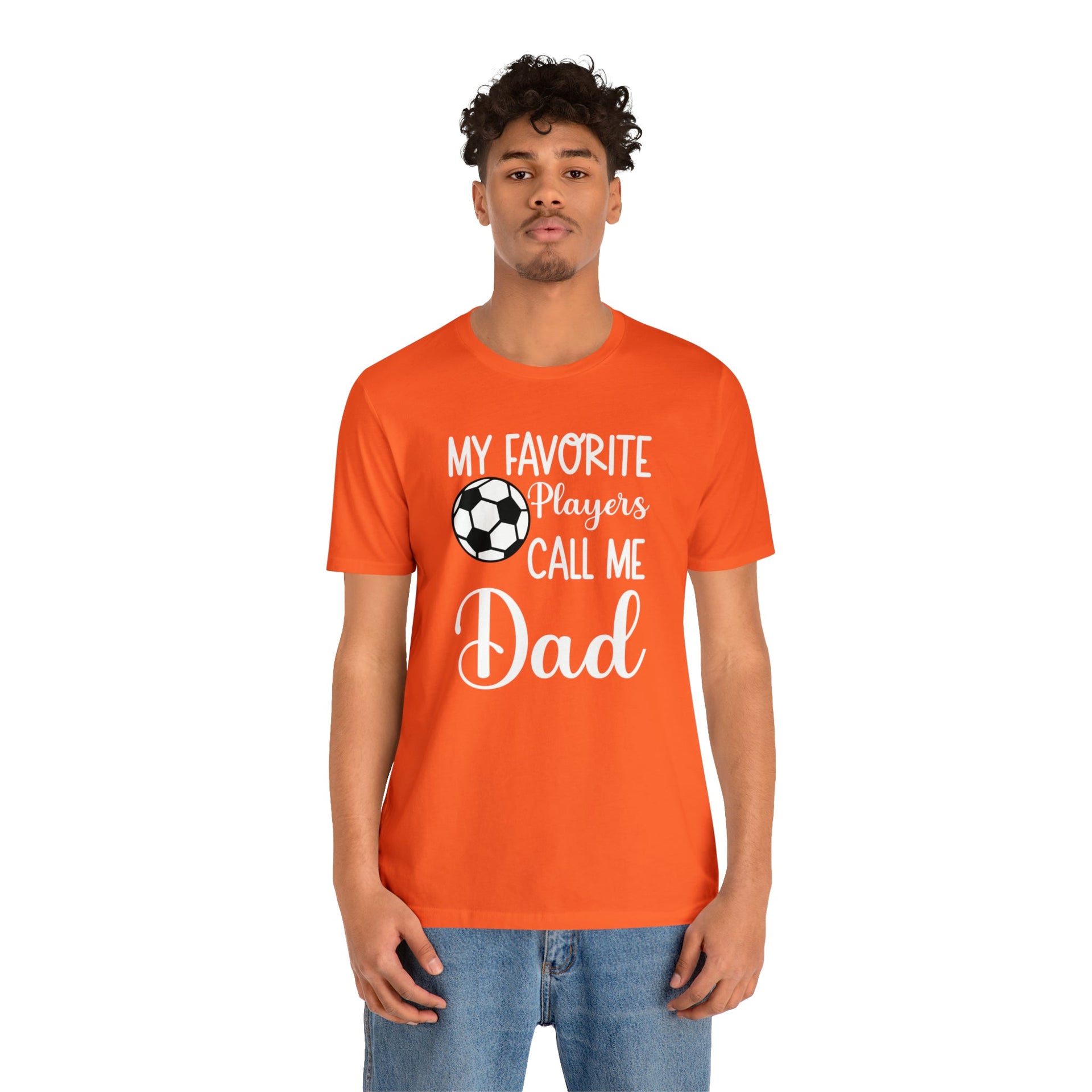 Dad Soccer Tee Orange S T-Shirt by Printify | Akron Pride Custom Tees
