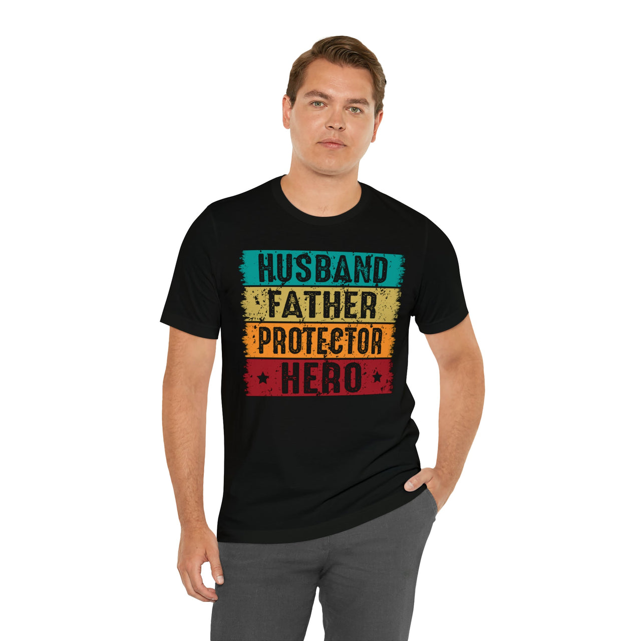 Dad Tee Black T-Shirt by Printify | Akron Pride Custom Tees