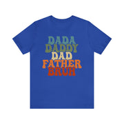 Dad Tee True Royal S T-Shirt by Printify | Akron Pride Custom Tees