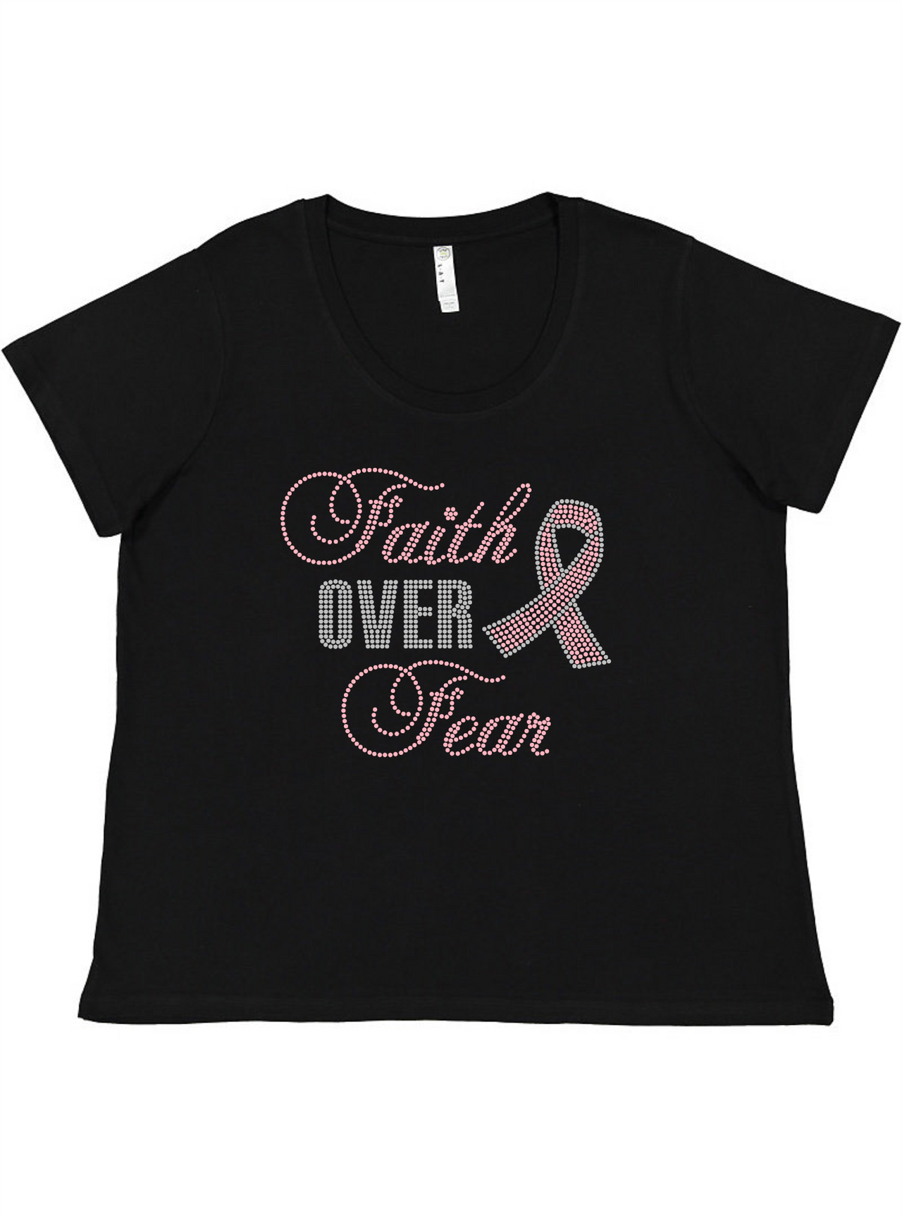 Faith Over Fear Ladies Tee Ladies Shirt by Akron Pride Custom Tees | Akron Pride Custom Tees