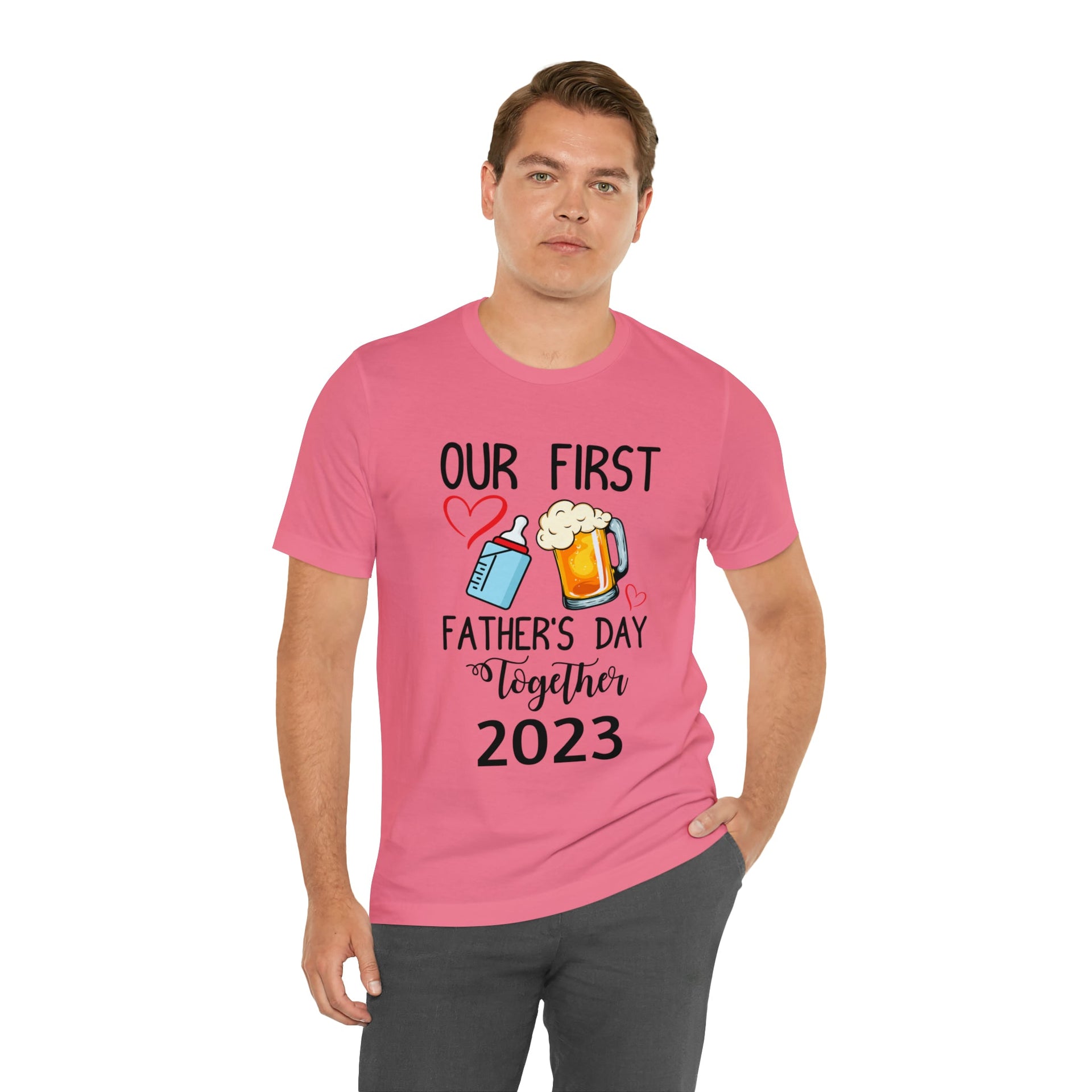 First Father's Day 2023 Tee T-Shirt by Printify | Akron Pride Custom Tees