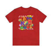 Free MOM Hug Pride Tee Red S T-Shirt by Printify | Akron Pride Custom Tees