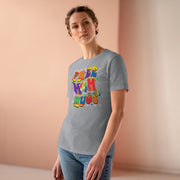 Free MOM Hugs Ladies Tee Athletic Heather S T-Shirt by Printify | Akron Pride Custom Tees