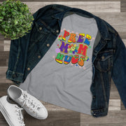 Free MOM Hugs Ladies Tee T-Shirt by Printify | Akron Pride Custom Tees