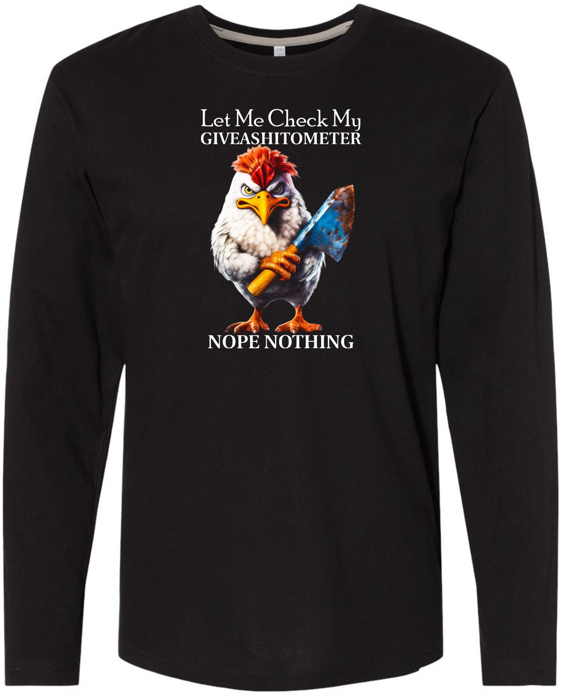 Funny Chicken LS Tee Men Long Sleeve Shirt by Akron Pride Custom Tees | Akron Pride Custom Tees