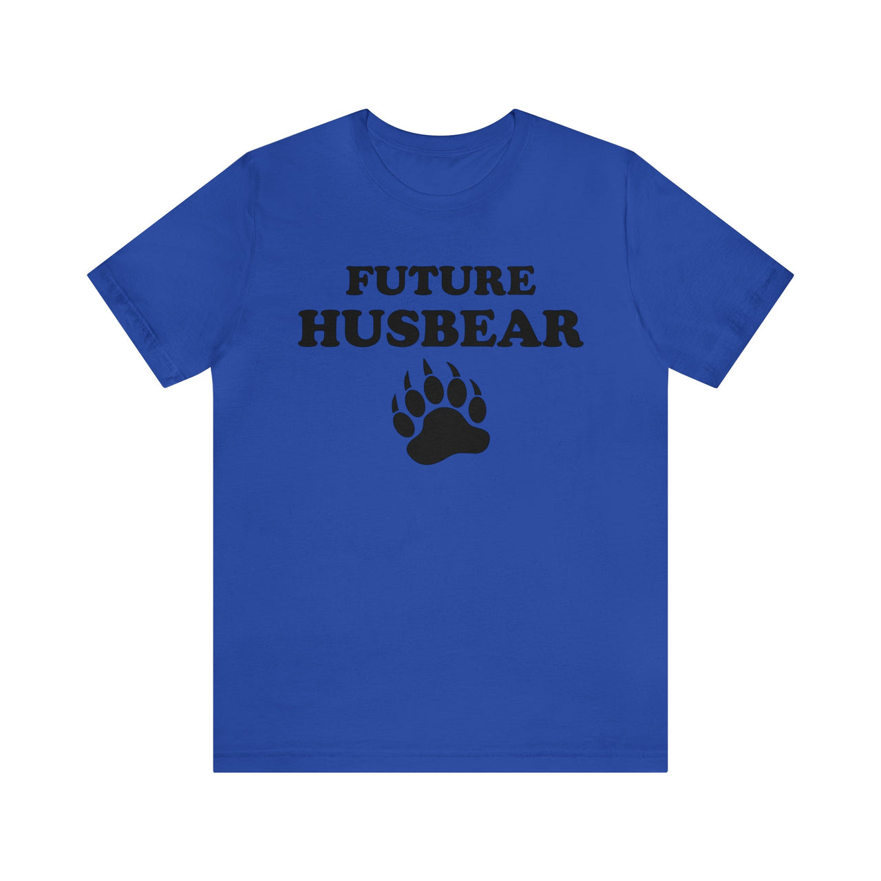 Future Husbear Tee True Royal S T-Shirt by Printify | Akron Pride Custom Tees