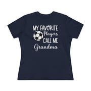 Grandma Soccer Ladies Tee Navy S T-Shirt by Printify | Akron Pride Custom Tees
