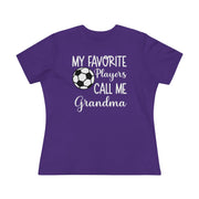 Grandma Soccer Ladies Tee Team Purple S T-Shirt by Printify | Akron Pride Custom Tees