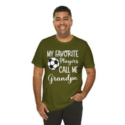 Grandpa Soccer Tee Olive S T-Shirt by Printify | Akron Pride Custom Tees
