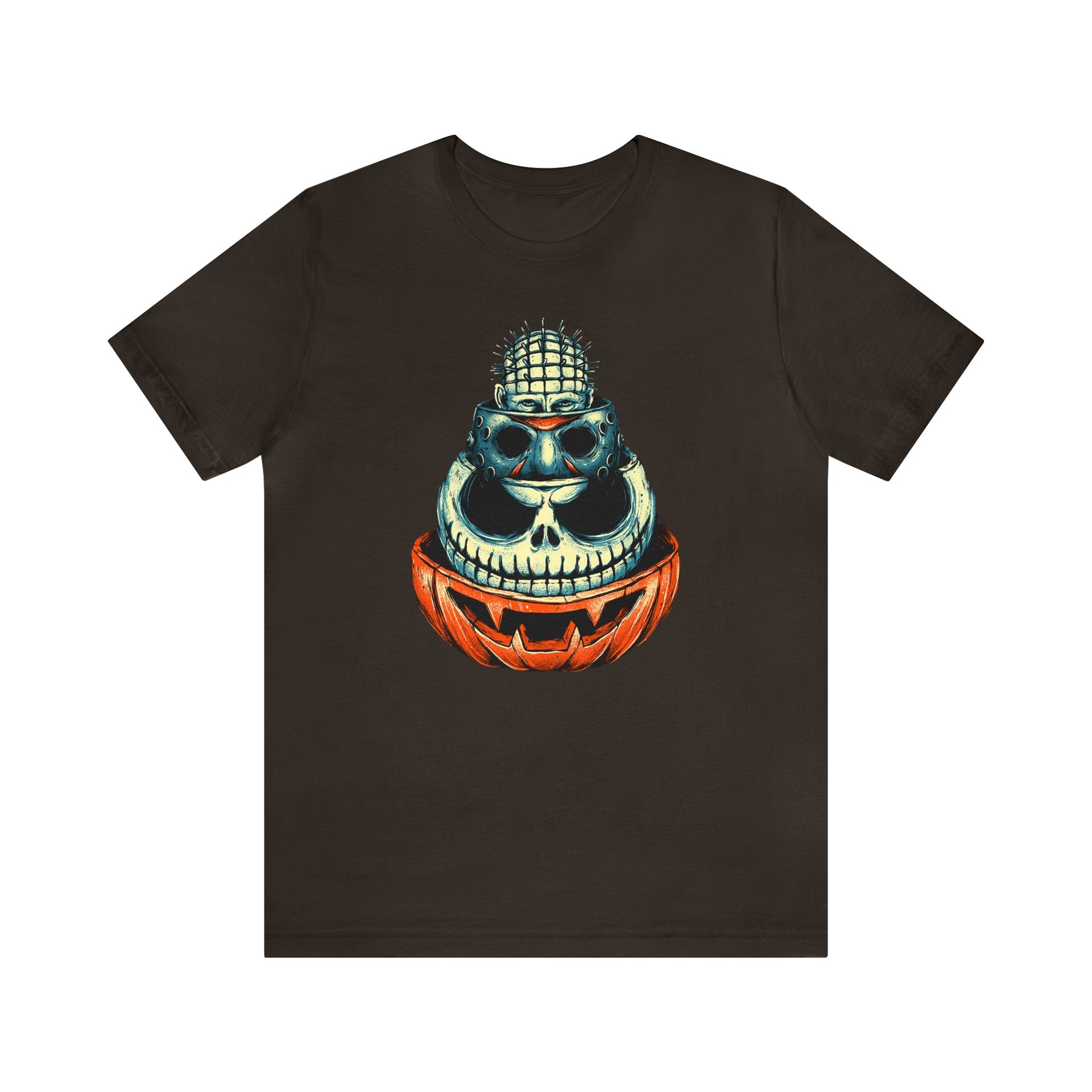 Halloween Horror Tee Brown S T-Shirt by Printify | Akron Pride Custom Tees