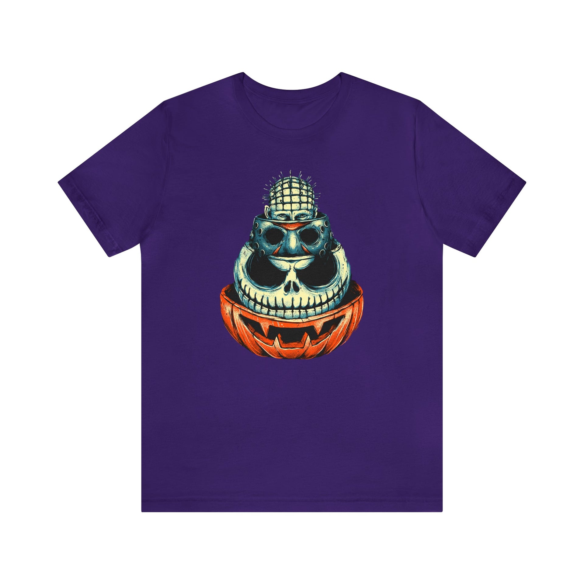 Halloween Horror Tee Team Purple S T-Shirt by Printify | Akron Pride Custom Tees