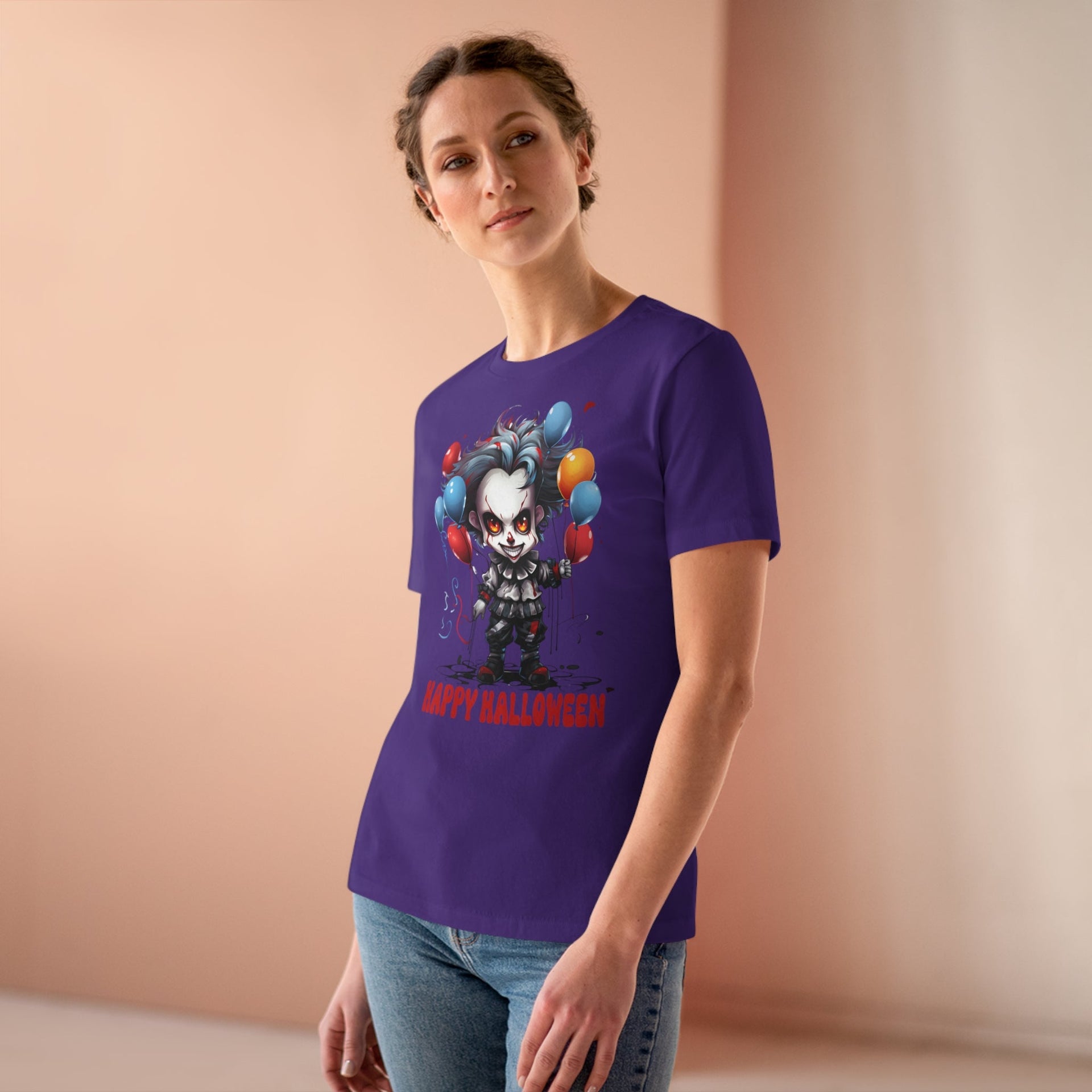 Halloween Ladies Tee T-Shirt by Printify | Akron Pride Custom Tees