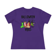 Halloween Vibes Ladies Tee Team Purple S T-Shirt by Printify | Akron Pride Custom Tees