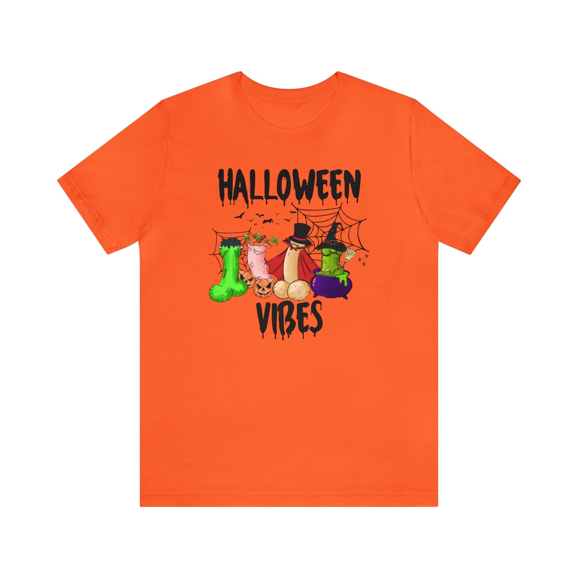 Halloween Vibes Tee Orange S T-Shirt by Printify | Akron Pride Custom Tees