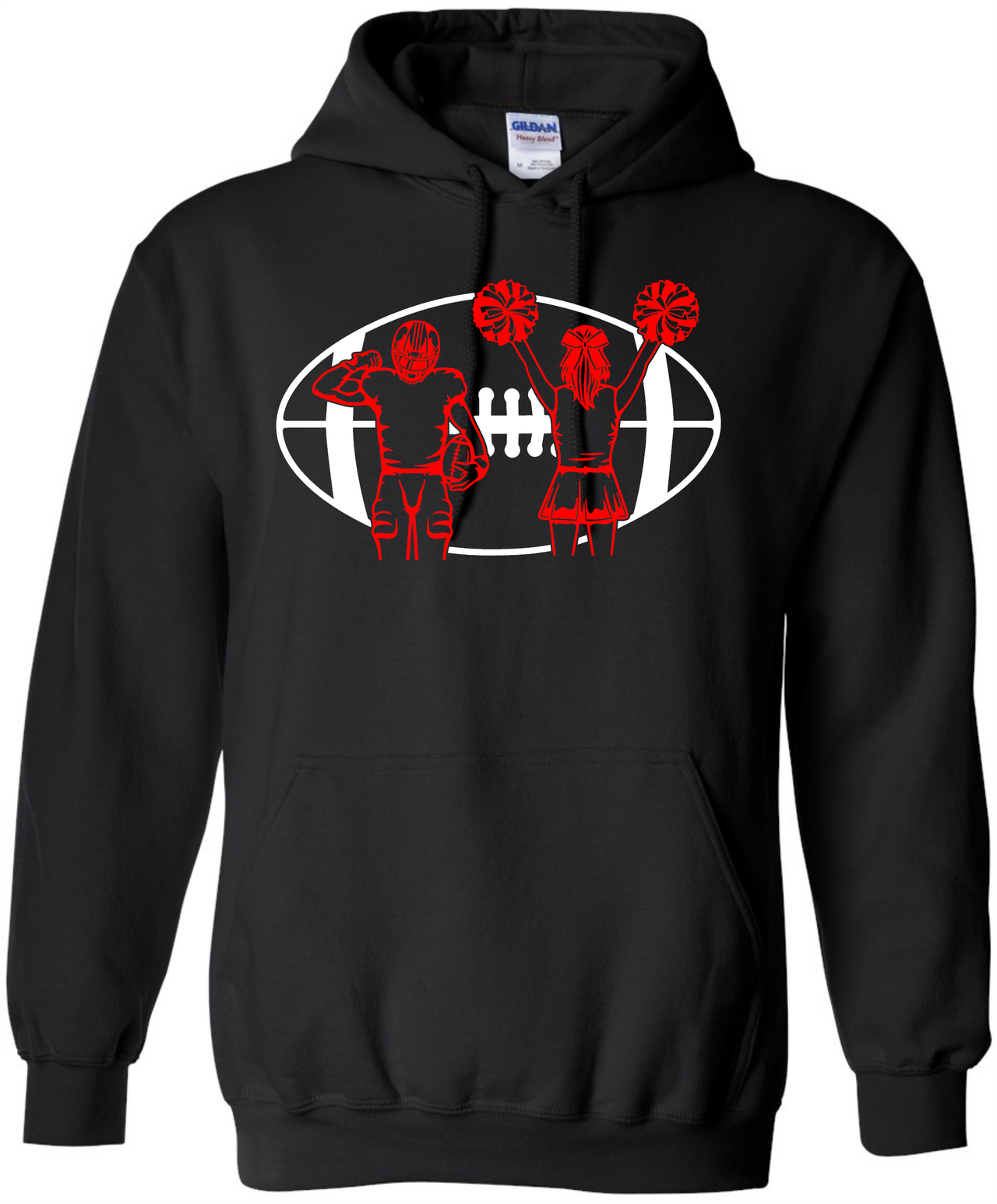 Spartan 1 Football Player 1 Cheerleader Hoodie