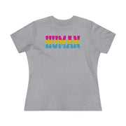 Human Pan Ladies Tee Athletic Heather S T-Shirt by Printify | Akron Pride Custom Tees