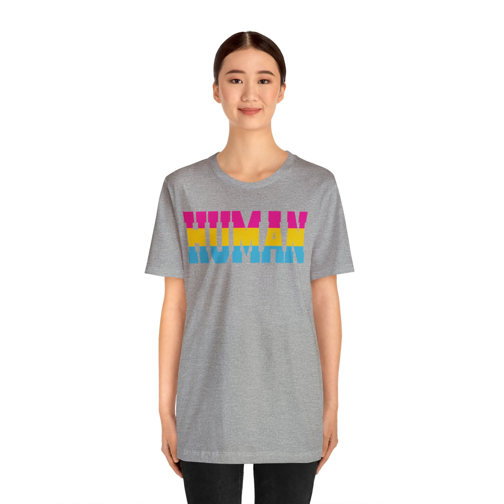 Human Pan Pride Tee T-Shirt by Printify | Akron Pride Custom Tees