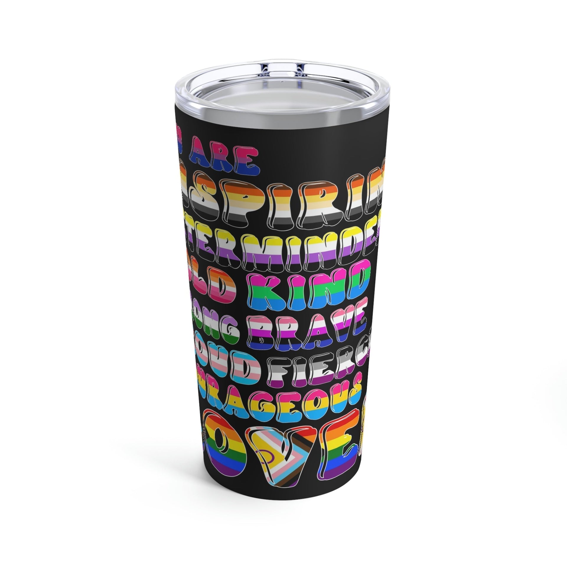 Inspirational Pride Tumbler 20oz Akron Pride Custom Tees