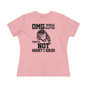 Jesus OMG Ladies Tee Pink S T-Shirt by Printify | Akron Pride Custom Tees