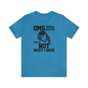 Jesus OMG Tee Aqua S T-Shirt by Printify | Akron Pride Custom Tees