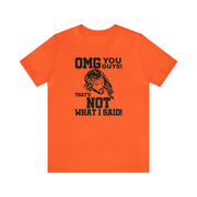 Jesus OMG Tee Orange S T-Shirt by Printify | Akron Pride Custom Tees