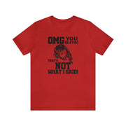 Jesus OMG Tee Red S T-Shirt by Printify | Akron Pride Custom Tees