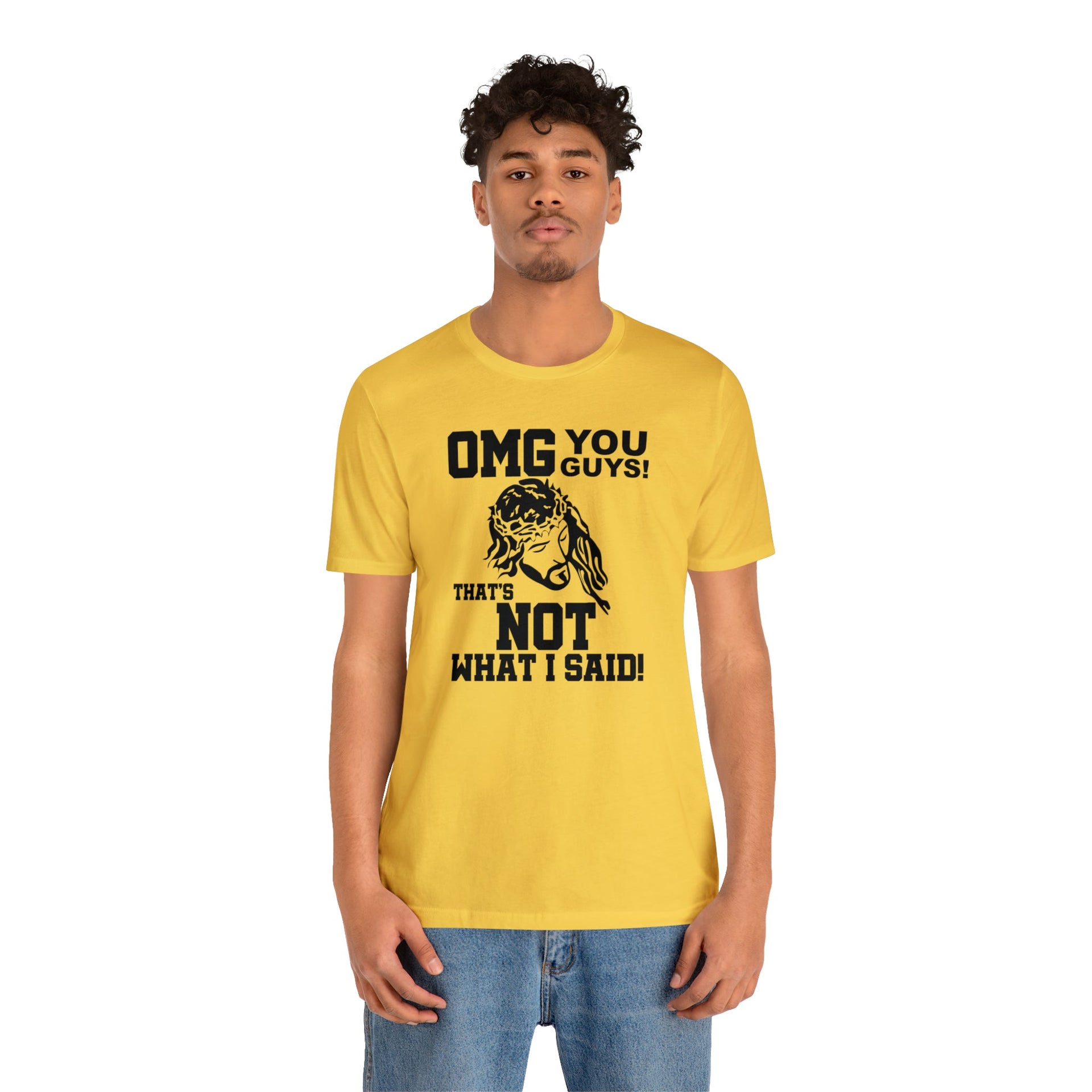 Jesus OMG Tee T-Shirt by Printify | Akron Pride Custom Tees
